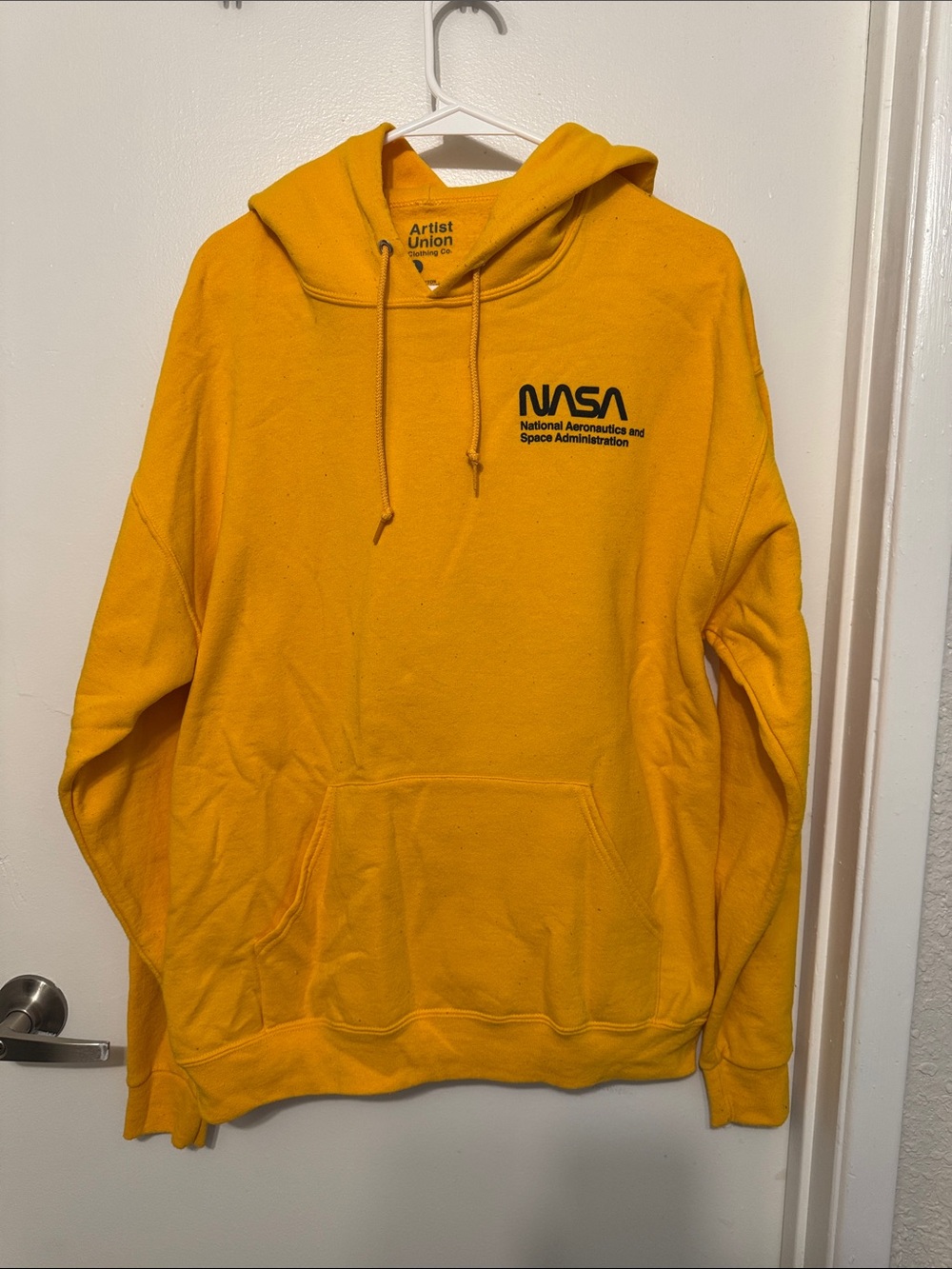 Artist Union Clothing Co. Yellow NASA Crewneck Hoodie